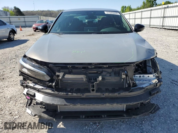 2025 Honda Civic Si with VIN 2HGFE1E59SH474101, listed as a Copart auction lot 51565695 with 6,988 mi miles and Salvage title. Bid and sale history available at DreamBid. Image 5.