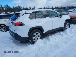 2021 Toyota RAV4 Hybrid LE with VIN 4T3LWRFV9MU047628, listed as a IAAI auction lot 41335589 with 36,748 mi miles. Bid and sale history available at carsss.com. Image 4.