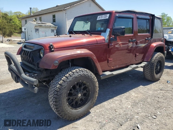 2010 Jeep Wrangler Unlimited Sahara with VIN 1J4BA5H11AL107228, listed as a Copart auction lot 54761705 with 102,816 mi miles and Clean Title. Bid and sale history available at carsss.com. Image 1.
