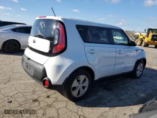 2015 Kia Soul with VIN KNDJN2A26F7791037, listed as a Copart auction lot 47938895 with 76,390 mi miles and Salvage Title. Bid and sale history available at carsss.com. Image 3.