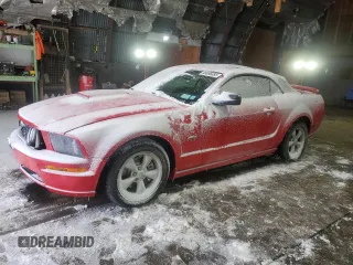 2007 Ford Mustang GT Deluxe with VIN 1ZVHT85H275353034, listed as a Copart auction lot 45696055 with Not Provided miles and Salvage Title. Bid and sale history available at carsss.com. Image 1.
