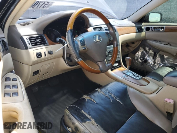 2005 Lexus ES 330 with VIN JTHBA30G355114118, listed as a Copart auction lot 51798995 with 268,836 mi miles and Salvage Title. Bid and sale history available at carsss.com. Image 8.