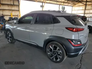 2023 Hyundai Kona Limited with VIN KM8K53A33PU010430, listed as a Copart auction lot 87010774 with 48,714 mi miles and Salvage Title. Bid and sale history available at carsss.com. Image 2.