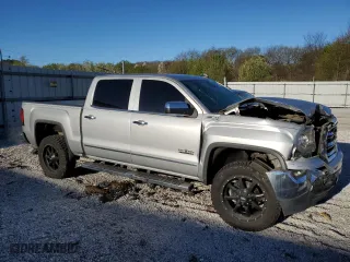 2018 GMC Sierra 1500 SLT with VIN 3GTU2NEC8JG167327, listed as a Copart auction lot 50223545 with 121,195 mi miles and Salvage Title. Bid and sale history available at carsss.com. Image 4.