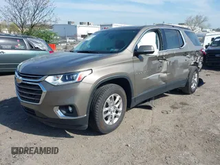2020 Chevrolet Traverse LT Cloth with VIN 1GNERGKW0LJ127696, listed as a IAAI auction lot 42073805 with 60,075 mi miles and . Bid and sale history available at DreamBid. Image 16.