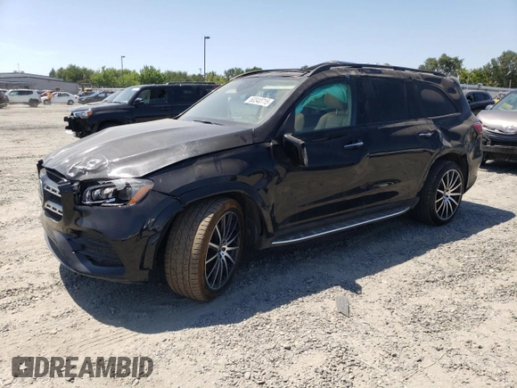 2022 Mercedes-Benz GLS 450 with VIN 4JGFF5KEXNA815222, listed as a Copart auction lot 60340715 with 40,342 mi miles and Salvage title. Bid and sale history available at DreamBid. Image 1.