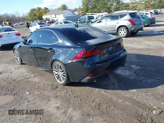 2015 Lexus IS 250 with VIN JTHCF1D22F5019222, listed as a IAAI auction lot 41205079 with 91,250 mi miles and . Bid and sale history available at DreamBid. Image 3.