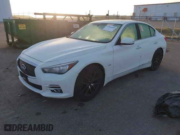 2017 Infiniti Q50 3.0t Premium with VIN JN1EV7AR1HM840809, listed as a IAAI auction lot 40866899 with 106,716 mi miles. Bid and sale history available at carsss.com. Image 17.