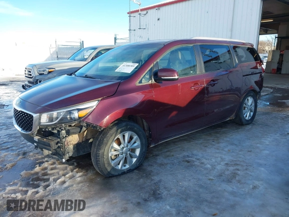2016 Kia Sedona LX with VIN KNDMB5C17G6200149, listed as a IAAI auction lot 41308309 with 79,457 mi miles and . Bid and sale history available at carsss.com. Image 2.