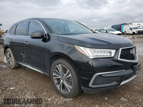 2020 Acura MDX w/Technology Pkg with VIN 5J8YD3H53LL006243, listed as a Copart auction lot 42594845 with 0 mi miles and Salvage Title. Bid and sale history available at carsss.com. Image 4.