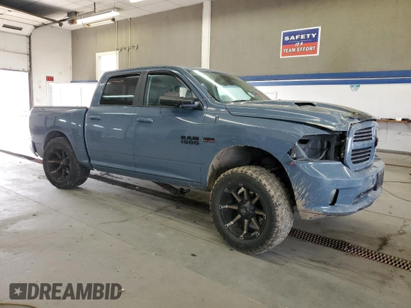 2015 Ram 1500 Sport with VIN 1C6RR7MT4FS753626, listed as a Copart auction lot 60138345 with 152,876 mi miles and Salvage title. Bid and sale history available at DreamBid. Image 4.