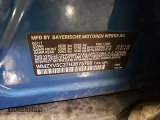 2017 MINI Countryman Cooper z VIN WMZYV5C37H3B75799, wystawiony jako Copart lot #83622044 z przebiegiem 71 118 mil mil oraz Szkoda całkowita • Salvage title. Historia ofert i sprzedaży dostępna na DreamBid. Obrazek 13.
