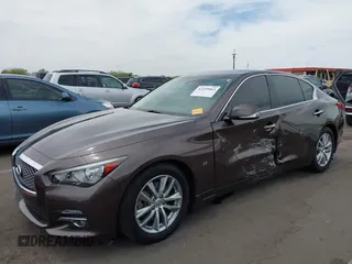 2015 Infiniti Q50 with VIN JN1BV7AP7FM349885, listed as a IAAI auction lot 42249063 with 76,089 mi miles and . Bid and sale history available at DreamBid. Image 6.