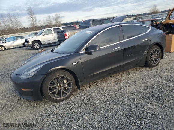 2018 Tesla Model 3 Long Range Battery with VIN 5YJ3E1EB2JF070679, listed as a Copart auction lot 48121125 with 91,296 mi miles and Salvage Title. Bid and sale history available at carsss.com. Image 1.