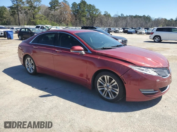 2015 Lincoln MKZ with VIN 3LN6L2GK1FR622826, listed as a Copart auction lot 50158725 with Not Provided miles and Salvage Title. Bid and sale history available at DreamBid. Image 4.