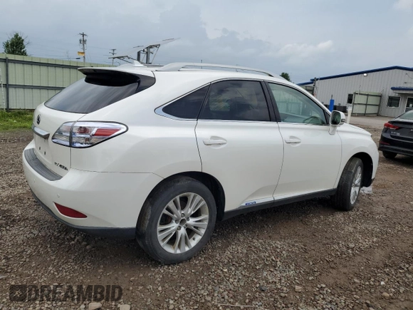 2011 Lexus RX 450h with VIN JTJBC1BA3B2037513, listed as a Copart auction lot 62951555 with Not provided miles and Clean title. Bid and sale history available at DreamBid. Image 3.