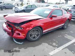 2012 Ford Mustang V6 Premium with VIN 1ZVBP8AM4C5226597, listed as a IAAI auction lot 41931578 with 120,320 mi miles. Bid and sale history available at carsss.com. Image 2.
