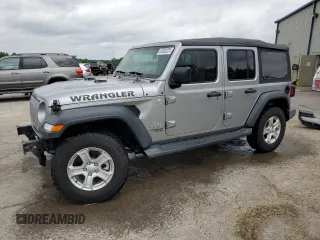 2018 Jeep Wrangler Unlimited Sport S z VIN 1C4HJXDN9JW326960, wystawiony jako Copart lot #57520225 z przebiegiem 98 919 mil mil oraz Szkoda całkowita • Salvage title. Historia ofert i sprzedaży dostępna na DreamBid. Obrazek 1.