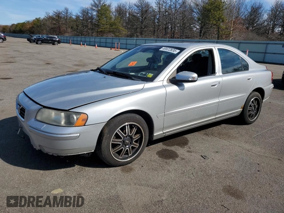2007 Volvo S60 2.5L Turbo with VIN YV1RH592672631412, listed as a Copart auction lot 49522835 with 286,491 mi miles and Clean Title. Bid and sale history available at carsss.com. Image 1.