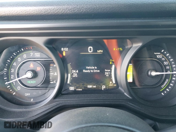 2024 Jeep Wrangler Willys z VIN 1C4RJXN67RW218280, wystawiony jako Copart lot #53845845 z przebiegiem 5 281 mil mil oraz Szkoda całkowita • Salvage title. Historia ofert i sprzedaży dostępna na DreamBid. Obrazek 9.