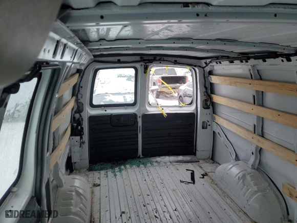 2021 GMC Savana Cargo Van with VIN 1GTW7AF78M1262297, listed as a Copart auction lot 41510995 with 0 mi miles and Salvage Title. Bid and sale history available at carsss.com. Image 10.