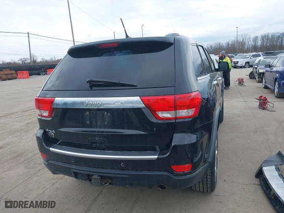 2012 Jeep Grand Cherokee Overland with VIN 1C4RJFCG3CC148601, listed as a IAAI auction lot 41717658 with 127,681 mi miles. Bid and sale history available at carsss.com. Image 17.