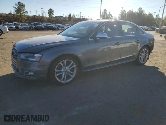 2014 Audi S4 Premium Plus with VIN WAUDGAFL2EA104282, listed as a Copart auction lot 81673004 with 164,964 mi miles and Salvage Title. Bid and sale history available at carsss.com. Image 1.