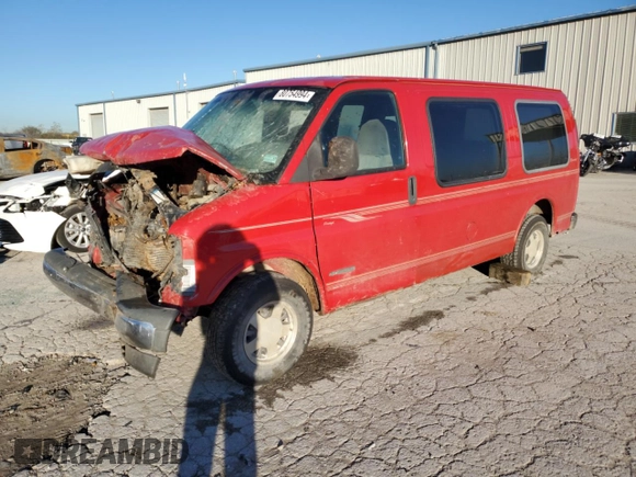2000 Chevrolet Express Cargo Van w/YF7 with VIN 1GBFG15R9Y1275007, listed as a Copart auction lot 80754994 with 0 mi miles and Salvage Title. Bid and sale history available at carsss.com. Image 1.
