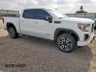 2021 GMC Sierra 1500 AT4 with VIN 3GTP9EEL9MG124953, listed as a Copart auction lot 57510725 with 64,609 mi miles and Salvage title. Bid and sale history available at DreamBid. Image 4.