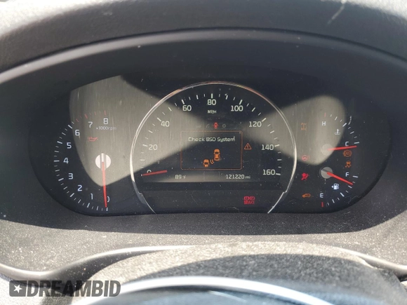 2016 Kia Sorento EX with VIN 5XYPHDA16GG033238, listed as a Copart auction lot 60362415 with 121,220 mi miles and Salvage title. Bid and sale history available at DreamBid. Image 9.