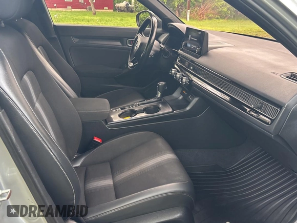 2022 Honda Civic Sedan Sport with VIN 2HGFE2F51NH566215, listed as a Copart auction lot 55251635 with 37,624 mi miles and Salvage Title. Bid and sale history available at carsss.com. Image 5.