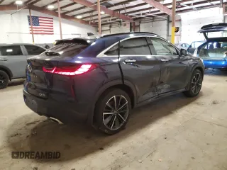 2024 Infiniti QX55 Essential with VIN 3PCAJ5KR9RF108982, listed as a Copart auction lot 47982205 with 8,285 mi miles and Salvage Title. Bid and sale history available at DreamBid. Image 3.