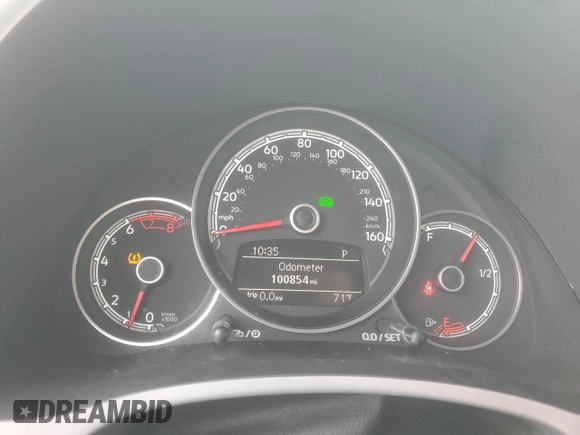 2018 Volkswagen Beetle S with VIN 3VW5DAAT2JM505073, listed as a Copart auction lot 43575655 with 100,854 mi miles and Salvage title. Bid and sale history available at DreamBid. Image 9.