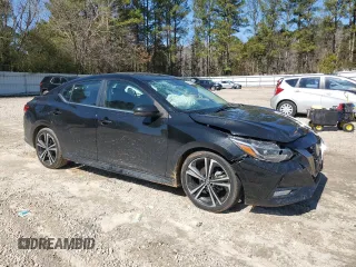 2022 Nissan Sentra SR with VIN 3N1AB8DV9NY319397, listed as a Copart auction lot 46607735 with 17,472 mi miles and Salvage Title. Bid and sale history available at carsss.com. Image 4.