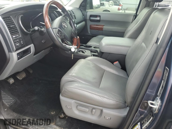 2018 Toyota Sequoia Platinum with VIN 5TDDY5G16JS159903, listed as a Copart auction lot 59853554 with 0 mi miles and Salvage Title. Bid and sale history available at carsss.com. Image 7.