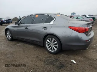2017 Infiniti Q50 2.0t Premium with VIN JN1CV7AR7HM680684, listed as a Copart auction lot 86705644 with 0 mi miles and Salvage Title. Bid and sale history available at carsss.com. Image 2.