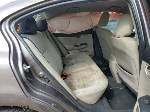 2014 Honda Civic Sedan LX with VIN 19XFB2F54EE064110, listed as a Copart auction lot 83068224 with 156,078 mi miles and Salvage Title. Bid and sale history available at carsss.com. Image 6.
