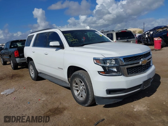 2019 Chevrolet Tahoe LT z VIN 1GNSCBKC0KR393975, wystawiony jako IAAI lot #41129927 z przebiegiem 119 470 mil mil oraz . Historia ofert i sprzedaży dostępna na DreamBid. Obrazek 1.