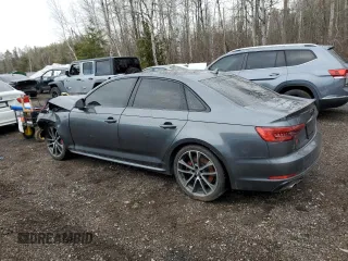 2018 Audi S4 Prestige z VIN WAUC4AF46JA001857, wystawiony jako Copart lot #47186315 z przebiegiem Nie podano mil oraz Szkody całkowita. Historia ofert i sprzedaży dostępna na DreamBid. Obrazek 2.