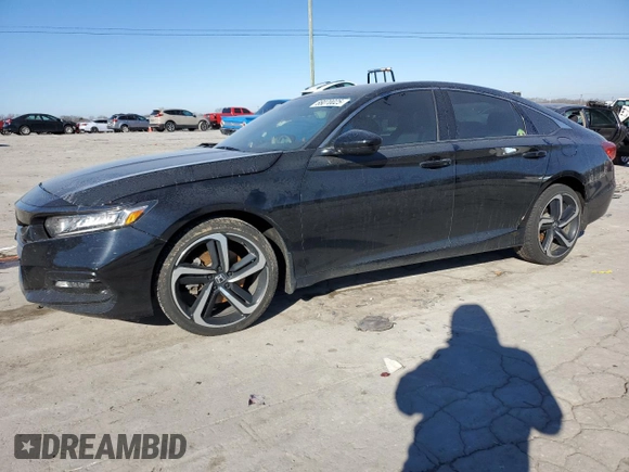 2019 Honda Accord Sedan Sport 1.5T with VIN 1HGCV1F39KA025659, listed as a Copart auction lot 88070025 with 82,708 mi miles and Salvage Title. Bid and sale history available at carsss.com. Image 1.