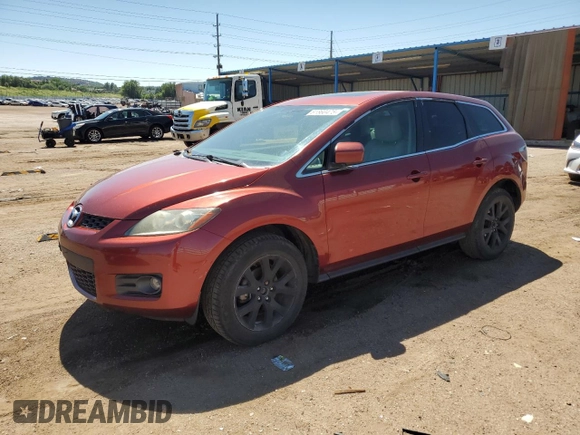 2008 Mazda CX-7 Grand Touring z VIN JM3ER29LX80190946, wystawiony jako Copart lot #61860475 z przebiegiem 136 545 mil mil oraz Czysty tytuł • Clean title. Historia ofert i sprzedaży dostępna na DreamBid. Obrazek 1.