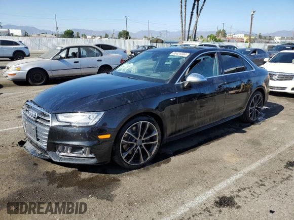 2018 Audi S4 Prestige with VIN WAUC4AF44JA001551, listed as a Copart auction lot 65421564 with 0 mi miles and Salvage Title. Bid and sale history available at carsss.com. Image 1.