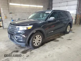 2021 Ford Explorer with VIN 1FMSK8BB6MGA08077, listed as a Copart auction lot 82614854 with 43,278 mi miles and Salvage Title. Bid and sale history available at carsss.com. Image 1.