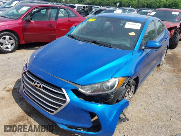 2017 Hyundai Elantra SE with VIN KMHD74LF1HU096113, listed as a IAAI auction lot 42378011 with Not provided miles and . Bid and sale history available at DreamBid. Image 16.