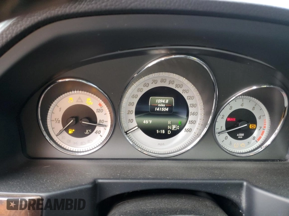 2014 Mercedes-Benz GLK 350 with VIN WDCGG8JB1EG265933, listed as a Copart auction lot 48371875 with 141,504 mi miles and Salvage Title. Bid and sale history available at DreamBid. Image 9.