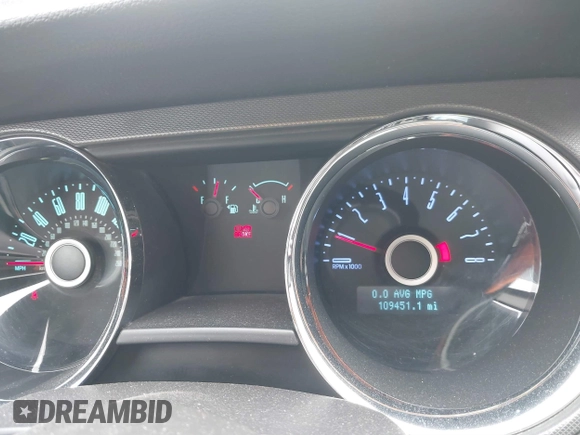 2014 Ford Mustang V6 with VIN 1ZVBP8EM0E5205646, listed as a IAAI auction lot 41716395 with 109,451 mi miles. Bid and sale history available at carsss.com. Image 7.