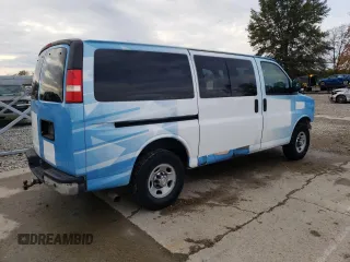 2013 Chevrolet Express Passenger 1LT z VIN 1GAZGYFG5D1190358, wystawiony jako Copart lot #75496574 z przebiegiem 114 340 mil mil oraz Szkoda całkowita • Salvage title. Historia ofert i sprzedaży dostępna na DreamBid. Obrazek 3.