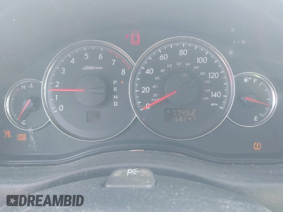 2009 Subaru Legacy Special with VIN 4S3BL616797212629, listed as a IAAI auction lot 41980963 with 158,241 mi miles and . Bid and sale history available at DreamBid. Image 7.