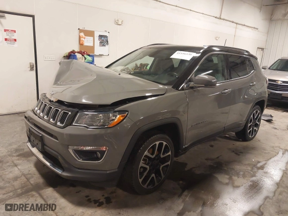 2020 Jeep Compass Limited with VIN 3C4NJDCB9LT164183, listed as a IAAI auction lot 41556530 with 147,976 mi miles. Bid and sale history available at carsss.com. Image 18.