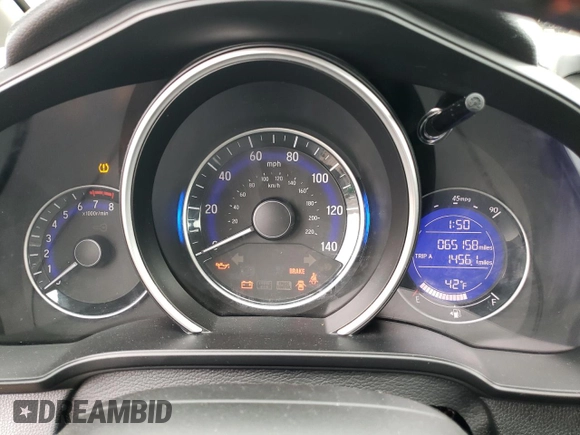 2018 Honda Fit Sport with VIN 3HGGK5G61JM710217, listed as a Copart auction lot 44733225 with 65,158 mi miles and Salvage Title. Bid and sale history available at DreamBid. Image 9.
